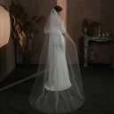 ウエディングベール ウェディングベール 2層 花モチーフ ロングベール ブライダル 結婚式 二次会 披露宴 花嫁 海外挙式 前撮り 上品 チャペルベール ヘアア...