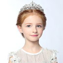 ティアラ ラインストーン 子供 プリンセス お姫様 ヘアアクセサリー イベント 式典 結婚式 入学式 結婚式 パーティー 女の子 発表会 舞台 ピアノ演奏会 王...