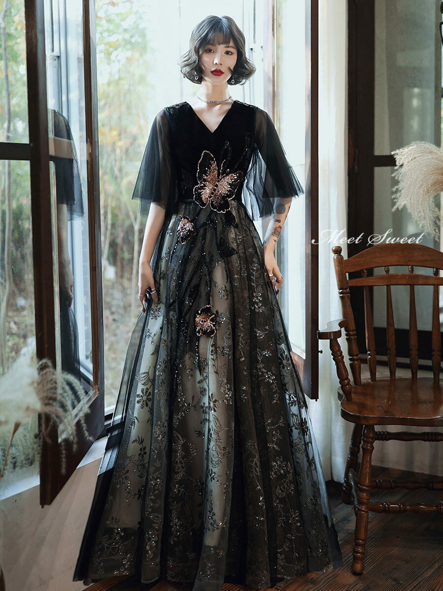 カラードレス ウェディングドレス ウエディングドレス パーティードレス ブラック ロングドレス イブニングドレス 発表会 演奏会 結婚式 二次会 ファスナー カクテルドレス フォーマルドレス カラオケドレス 成人式 卒業式 おしゃれ キラキラ ラメ ファッション