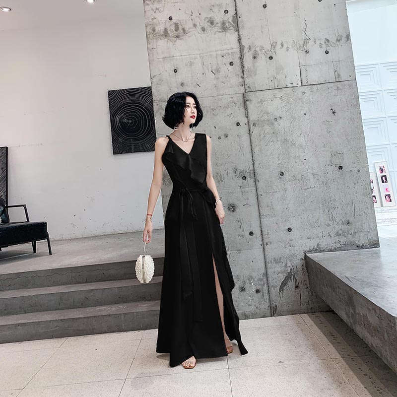 カラードレス ホワイト ブラック ワインレッド イエロー ファスナー パーティードレス フォーマルドレス ロングドレス スリット 結婚式 二次会 発表会 おしゃれ ゲストドレス ウェディングドレス ウエディングドレス イブニングドレス 演奏会 披露宴 スレンダードレス