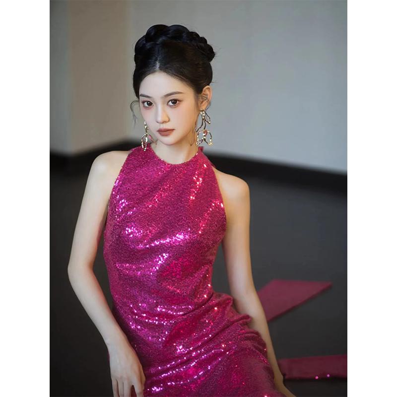 カラードレス パーティードレス スレンダードレス ローズピンク マゼンタ ロングドレス 結婚式 二次会 発表会 ウェディングドレス ウエディングドレス 前撮り ゲストドレス ウエディングドレス コンサート コンクール カクテルドレス ブライダル 花嫁 大きいサイズ