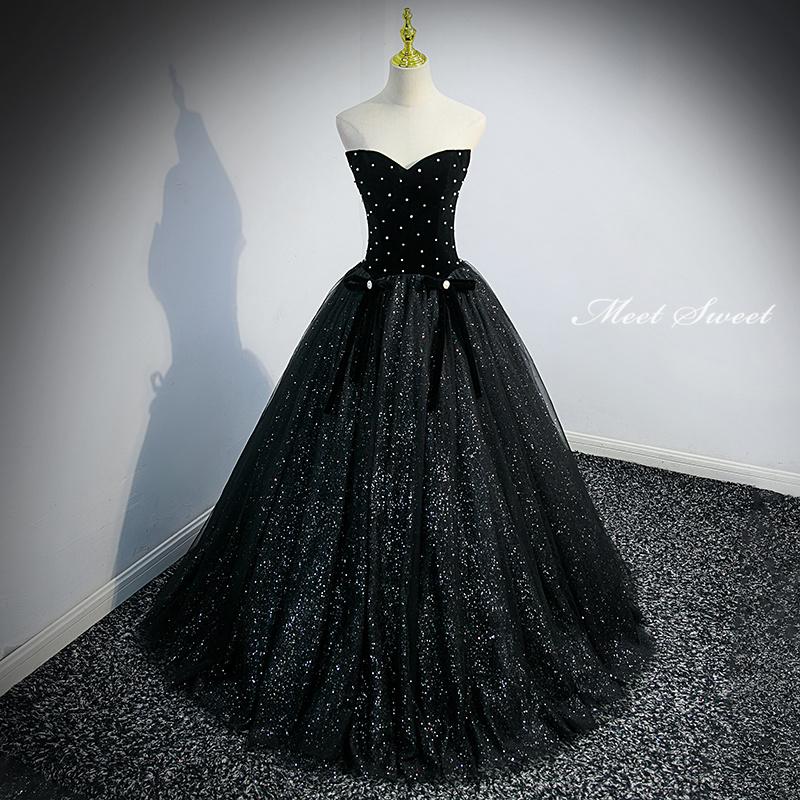 カラードレス 編み上げ ブラック 半袖 黒 ステージドレス ロングドレス 結婚式 二次会 発表会 演奏会 ウェディングドレス ウエディングドレス プリンセスドレス イブニングドレス コンサート 前撮り パーティードレス ブライダル 花嫁 披露宴 プリンセスラインドレス