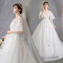 ウェディングドレス ウエディングドレス マタニティドレス 二次会 結婚式 プリンセスドレス ブライダル ロングドレス 花嫁 エンパイアドレス 半袖 ベルスリープ 海外挙式 ブライダル 前撮り オフホワイト wedding dress エンパイアライン 大きいサイズ セミオーダー