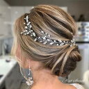ウェディングヘッドドレス ヘアバンド バックカチューシャ 小枝 ラインストーン 結婚式 髪飾り 前撮り 二次会 発表会 演奏会 ブライダル パーティー 花嫁小物 披露宴 着物 和服 ウエディングヘアアクセサリー ヘッドアクセ 和装 成人式 海外挙式 ヘアアレンジ シルバー
