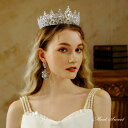 ウェディングヘッドドレス ティアラ クラウンティアラ 王冠 ロイヤル イベント 結婚式 前撮り 二次会 発表会 演奏会 誕生日 記念日 ブライダル パーティー ...