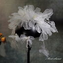 【P5倍★BLACK FRIDAY限定】ウェディングヘッドドレス イヤリング 花モチーフ 立体花 フラワー 結婚式 髪飾り 前撮り 二次会 発表会 演奏会 ブラ...