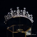 ウェディングヘッドドレス ティアラ クラウン ラインストーン 王冠 ビジュー 結婚式 髪飾り 前撮り 二次会 発表会 演奏会 誕生日 記念日 ブライダル パーテ...
