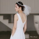 ウエディングベール ウェディングベール ショートベール パール ヘアバンド ミニベール ブライダル 結婚式 二次会 披露宴 花嫁 前撮り オフホワイト ヘアアク...