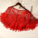 ウエディングショール ウェディングケープ ウェディングショール レース レッド 赤 ケープ ブライダル 結婚式 二次会 披露宴 花嫁 肩掛け 春夏 大人 ウエデ...