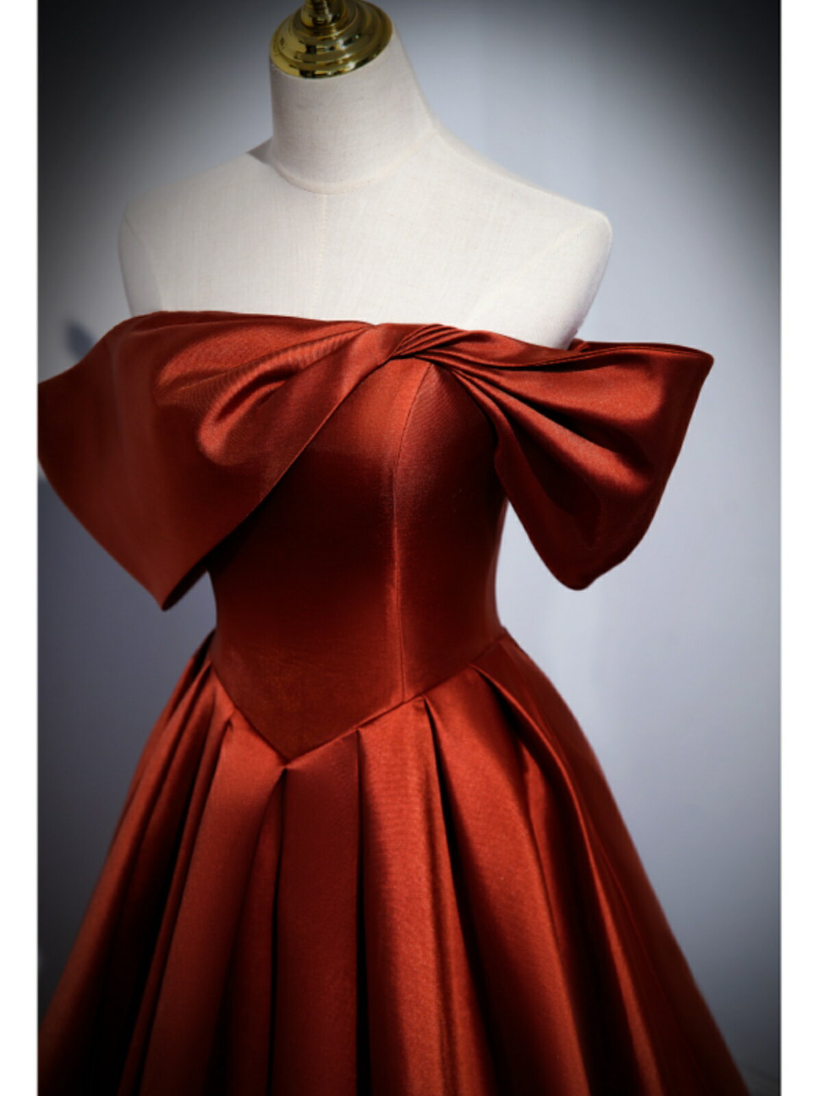 カラードレス ロングドレス パーティードレス オレンジ オフショルダー ウェディングドレス ウエディングドレス 結婚式 二次会 花嫁 前撮り 演奏会 発表会 テラコッタ 披露宴 ブライダル フォーマルドレス 成人式 卒業式 コンサート 舞台 演出 イブニングドレス