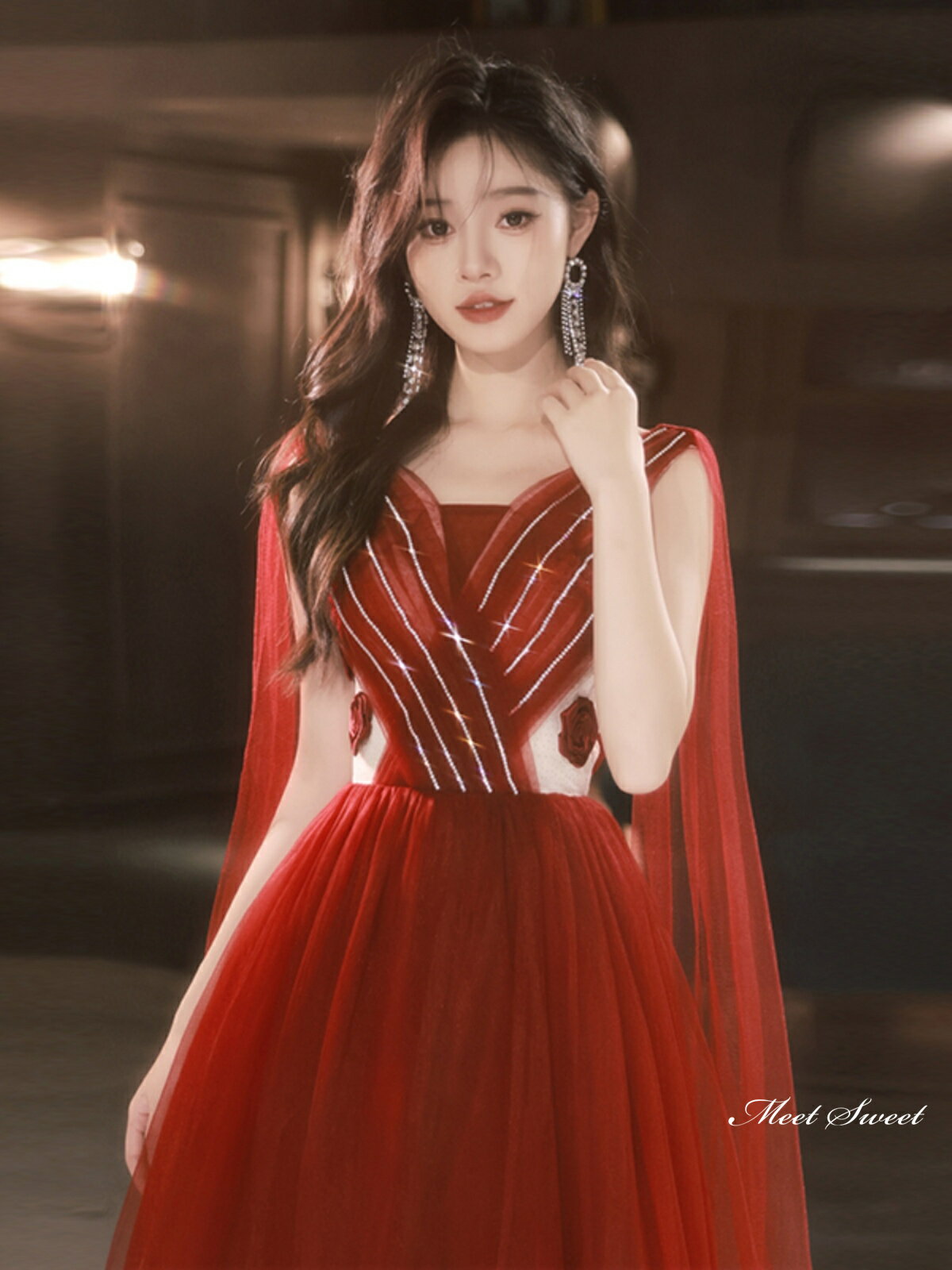 ワンピース 背中 開き バックレス ドレス レディース リゾート レトロ シック 半袖 Uネック ロング丈 ブラック