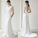 ウェディングドレス ロングドレス 二次会 スレンダードレス ノースリーブ バックレス スレンダーライン 結婚式 前撮り ブライダル 花嫁 ウエディングドレス 海外挙式 オフホワイト パーティードレス フォトウェディング 小さいサイズ 大きいサイズ wedding dress