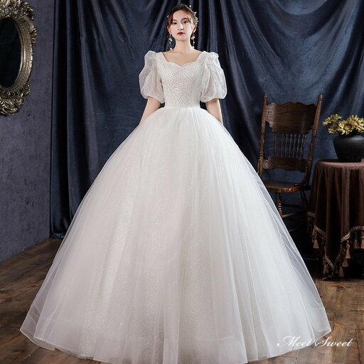 ウェディングドレス ロングドレス プリンセスラインドレス 半袖 二次会 結婚式 前撮り ドレス 花嫁 ウエディングドレス チュール 大きいサイズ 小さいサイズ 海外挙式 白 オフホワイト パーティードレス ブライダル フォトウェディング wedding dress ウェディングドレス ロングドレス プリンセスラインドレス 半袖 二次会 結婚式 前撮り ドレス 花嫁 ウエディングドレス チュール 大きいサイズ 小さいサイズ 海外挙式 白 オフホワイト パーティードレス ブライダル フォトウェディング wedding dress