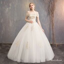 ウェディングドレス ロングドレス プリンセスラインドレス 二次会 結婚式 前撮り ドレス 花嫁 ウエディングドレス チュール 大きいサイズ 小さいサイズ 海外挙式 白 オフホワイト パーティードレス ブライダル フォトウェディング wedding dress