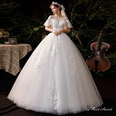 ウェディングドレス ロングドレス プリンセスラインドレス 7分袖 二次会 結婚式 前撮り ドレス 花嫁 ウエディングドレス チュール 大きいサイズ 小さいサイズ 海外挙式 白 オフホワイト パーティードレス ブライダル フォトウェディング wedding dress