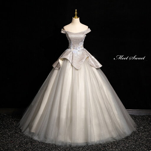 カラードレス プリンセスライン ロングドレス シルバー オフショルダー グレー ウェディングドレス 結婚式 二次会 花嫁 前撮り 演奏会 発表会 ステージ衣装 ウエディングドレス パーティードレス ブライダル 大人 舞台 演出 イブニングドレス コンサート コンクール カラードレス プリンセスライン ロングドレス シルバー オフショルダー グレー ウェディングドレス 結婚式 二次会 花嫁 前撮り 演奏会 発表会 ステージ衣装 ウエディングドレス パーティードレス ブライダル 大人 舞台 演出 イブニングドレス コンサート コンクール
