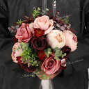 ウェディングブーケ ブライダルブーケ ラウンドブーケ ウエディングブーケ 花嫁 ブーケ 造花 花束 可愛い 結婚式 二次会 披露宴 挙式 前撮り 後撮り リゾー...