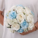ブーケ ウェディング ブライダルブーケ ラウンドブーケ ウエディングブーケ 花嫁 造花 花束 可愛い 結婚式 二次会 披露宴 挙式 前撮り 後撮り リゾート婚 ...