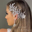 【P5倍★BLACK FRIDAY限定】ヘッドドレス ヘッドコサージュ ゴージャス 髪飾り ヘアアクセサリー 大人 二次会 発表会 結婚式 花嫁 前撮り 海外挙...