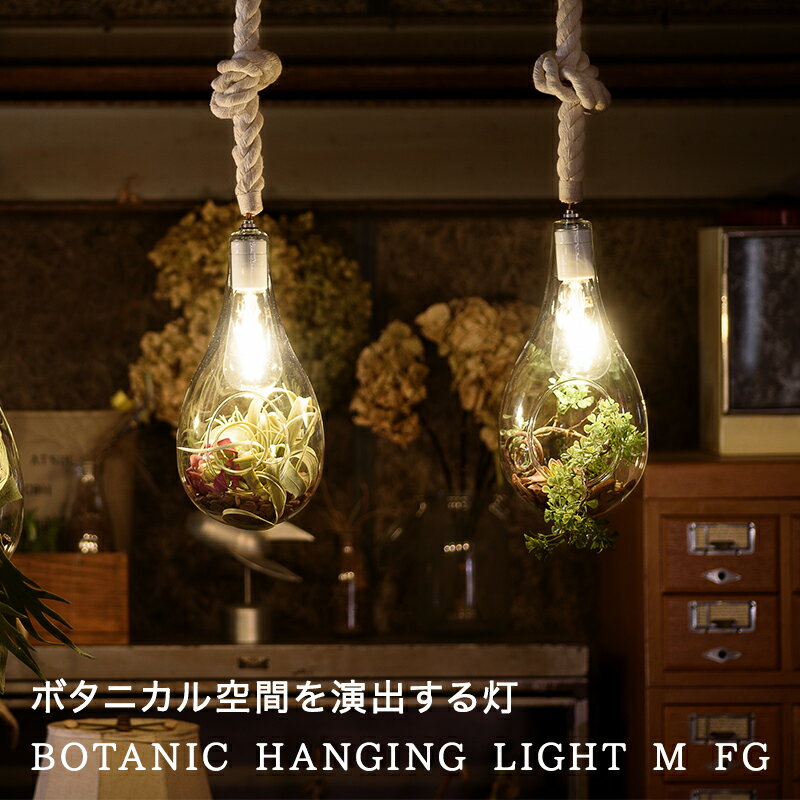 BOTANIC Hanging Light M FG ボタニックハンギングライトM フェイクグリーン LEDペンダント照明 テラリウム 植物 ボタニカル ナチュラル カフェ 北欧 スワン アナザーガーデン ソファラボ LED