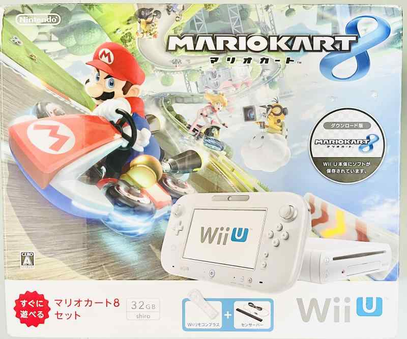 [중고] Wii U 마리오 카트 8 세트 시로
