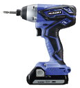 【中古】HiKOKI(ハイコーキ) 18V コードレスインパクトドライバ 1.5Ah バッテリ2本・充電器・ケース付 FWH18DGL(2LEGK)