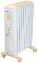 De'Longhi (デロンギ) オイルヒーター ベルカルド RHJ75V0815-CR 電気ヒーター ゼロ風暖房 節電 乾燥しにくい 表面温度約65℃ エコモ...