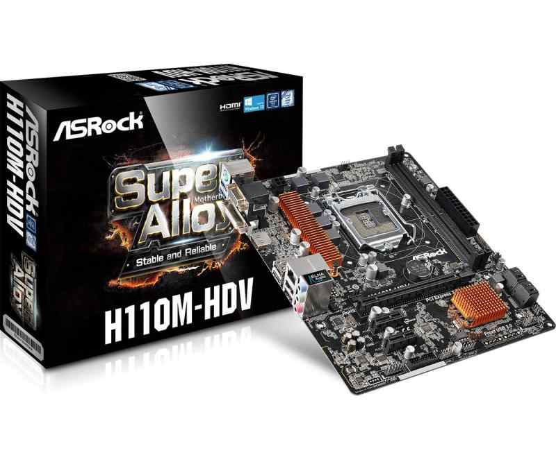 Lenovo - 【中古】ASRock Intel H110チップセット搭載 MicroATXマザーボード H110M-HDV