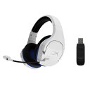 【中古】HyperX Cloud Stinger Coreワイヤレスゲーミングヘッドセット PS5/PS4/PC対応 ホワイト 2年 HHSS1C-KB-WT/G 4P5J1AA(3)
