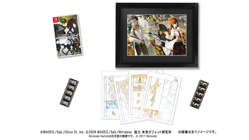【中古】STEINS GATE ELITE 完全受注生産版 【版同梱物】 高精細額装イラスト 新作カット絵コンテ集 新作アニメカット特製フィルム (ランダム封入) 同梱 【初回特典】 ファミコレADV