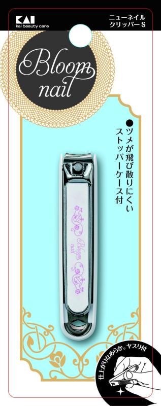貝印 KAI ニューネイルクリッパーS カーブ刃 オシャレ柄 日本製 爪切り HC3603