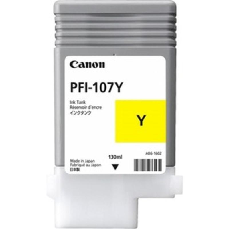 【中古】Canon PFI-107 Y - 130 ml - yellow - original - ink tank - for imagePROGRAF iPF670, iPF680, iPF685, iPF770, iPF780, iPF785