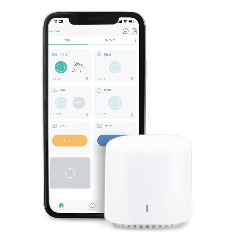 【中古】アイリスオーヤマ スマートリモコン 帰宅前に暖房オンで部屋を暖かく フレーズ設定で家電を一気にON/OFF お部屋のリモコンを一本化 SMT-RC1 Alexa/Google Home/Siri対応 ホワイト