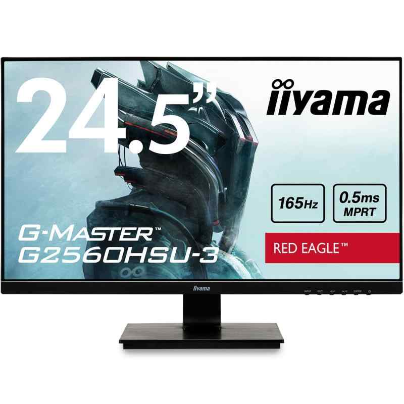 【中古】(非常に良い)G-MASTER ゲーミング モニター ディスプレイ 24.5インチ 165Hz 0.5ms TN フルHD iiyama G2560HSU-B3