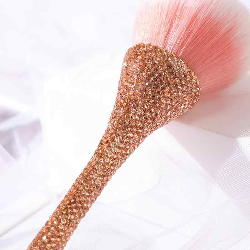 メイクブラシ 頬紅ブラシ 化粧ブラシ 美容ツール フェイスブラシ 柔らかい毛 電気メッキ加工 ジルコニア
