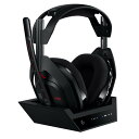 【中古】【】 Logicool G ゲーミングヘッドセット ASTRO A50 LIGHTSPEED ワイヤレス ヘッドセット + ベースステーション A50WL-003-BK ミックスアンプ マイク付き 充電 24時間連続使用可能 軽量 363g Bl