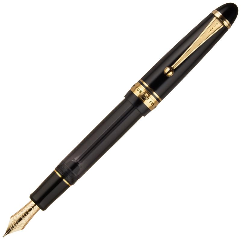 Other - 【中古】パイロット 万年筆 カスタム823 FKK3MRPTBM 中字 透明ブラック軸