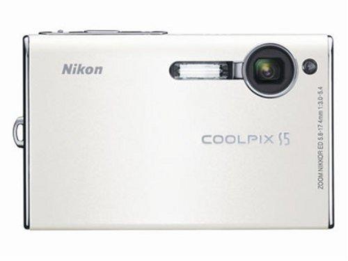【中古】Nikon Coolpix S5 6MP デジタルカメラ 光学3倍ズーム付き (ホワイト)