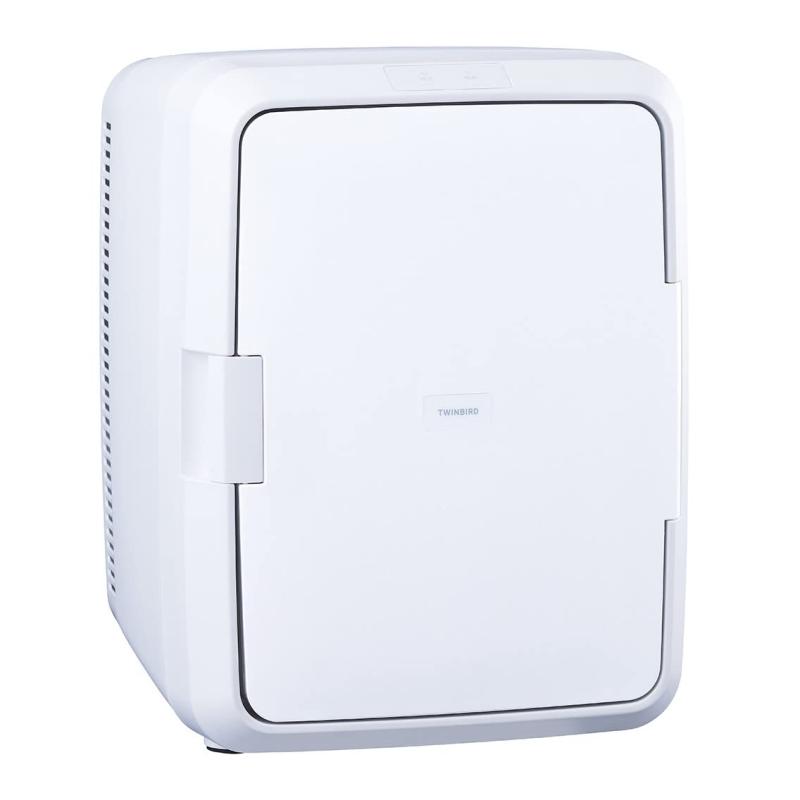 【中古】ツインバード 燕三条 2電源式ポータブル電子適温ボックス 保冷保温庫 20L DC電源対応 ポータブル冷蔵庫 車載対応 熱中症対策 大容量 静音設計【メーカー1年】ホワイト HR-EB08W
