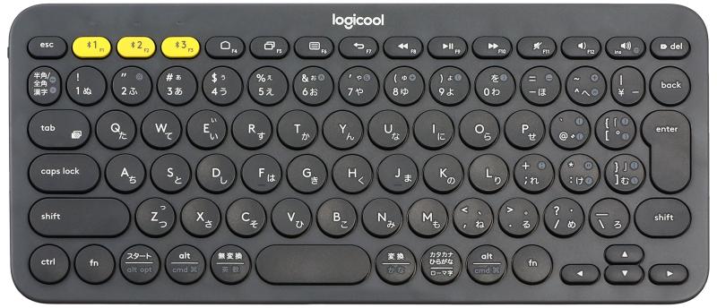 ロジクール ワイヤレスキーボード 無線 キーボード 薄型 小型 K380BK Bluetooth ワイヤレス Windows Mac iOS Android Chrome K380 国内正規品