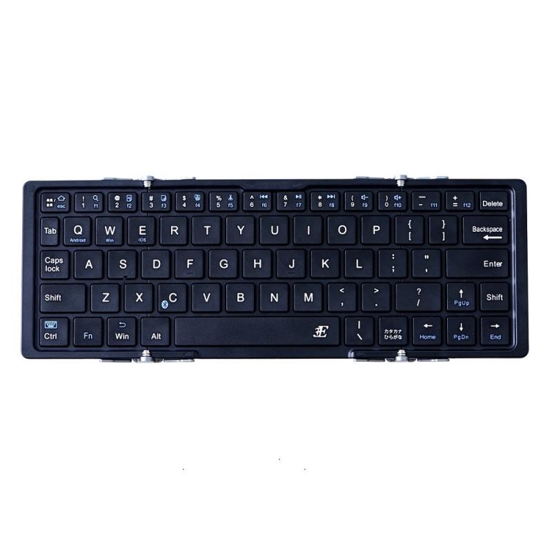 【中古】スリーイー Bluetooth Keyboard 3つ折りタイプ ケース付属 ブラック 3E-HB066