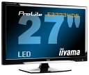 iiyama 27インチワイド液晶ディスプレイ LEDバックライト搭載 HDMIケーブル同梱モデル マーベルブラック PLE2773HDS-B1