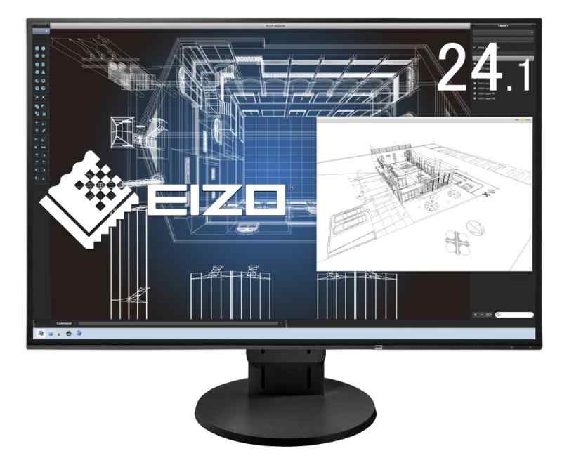 EIZO FlexScan EV2456-RBK 箱無し使用時間12719h EIZO 24インチFlexScan EV2456 1920×1200モニタ