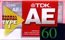 【中古】TDK カセットテープ いい音設計 60分 AE-60F