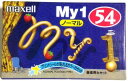 maxell カセットテープ 54分 My1 MY1-54M