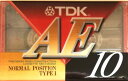 【中古】TDK カセットテープ AE 10分 いい音クッキリ AE-10A