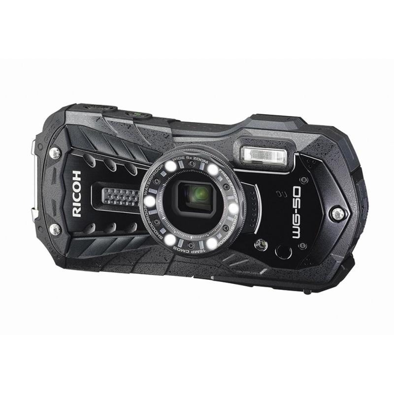 【中古】RICOH 防水デジタルカメラ RICOH WG-50 ブラック 防水14m耐ショック1.6m耐寒-10度 RICOH WG-50..