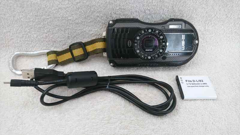  ���� PENTAX �h���f�W�^���J���� PENTAX WG-3 �u���b�N 1cm�}�N�� �}�N���X�^���h�t�� LED���C�g PENTAX WG-3BK 12685