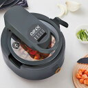【中古】アイネクス 電気調理鍋 3.5L 炒め/低温/無水/煮込/パスタ/カレー/蒸し/デザート 自動調理 レシピブック付 ガラス蓋 ブラック AX-C1BN