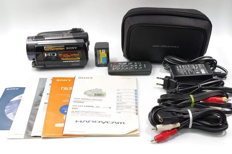 【中古】SONY デジタルHDビデオカメラレコーダー ハンディーカム XR520V 240GHDD ブラック HDR-XR520V/B